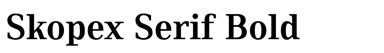 Skopex Serif Bold